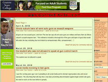 Tablet Screenshot of guncontrolkills.com